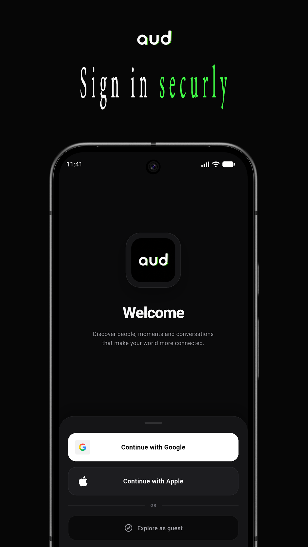 Audlle app screenshot
